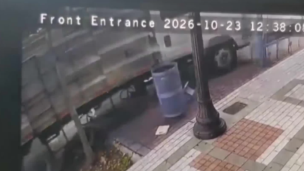 Landscaping truck crashes into bus bench, 3 North Miami businesses, sending 2 passengers to the hospital — CBS Miami, Golden Valley Real Estate news