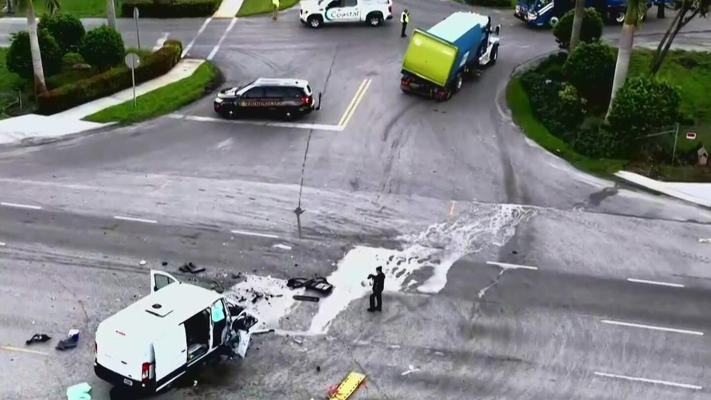 3 injured in violent Davie crash involving van, recycling truck, police say — CBS Miami, Golden Valley Health news