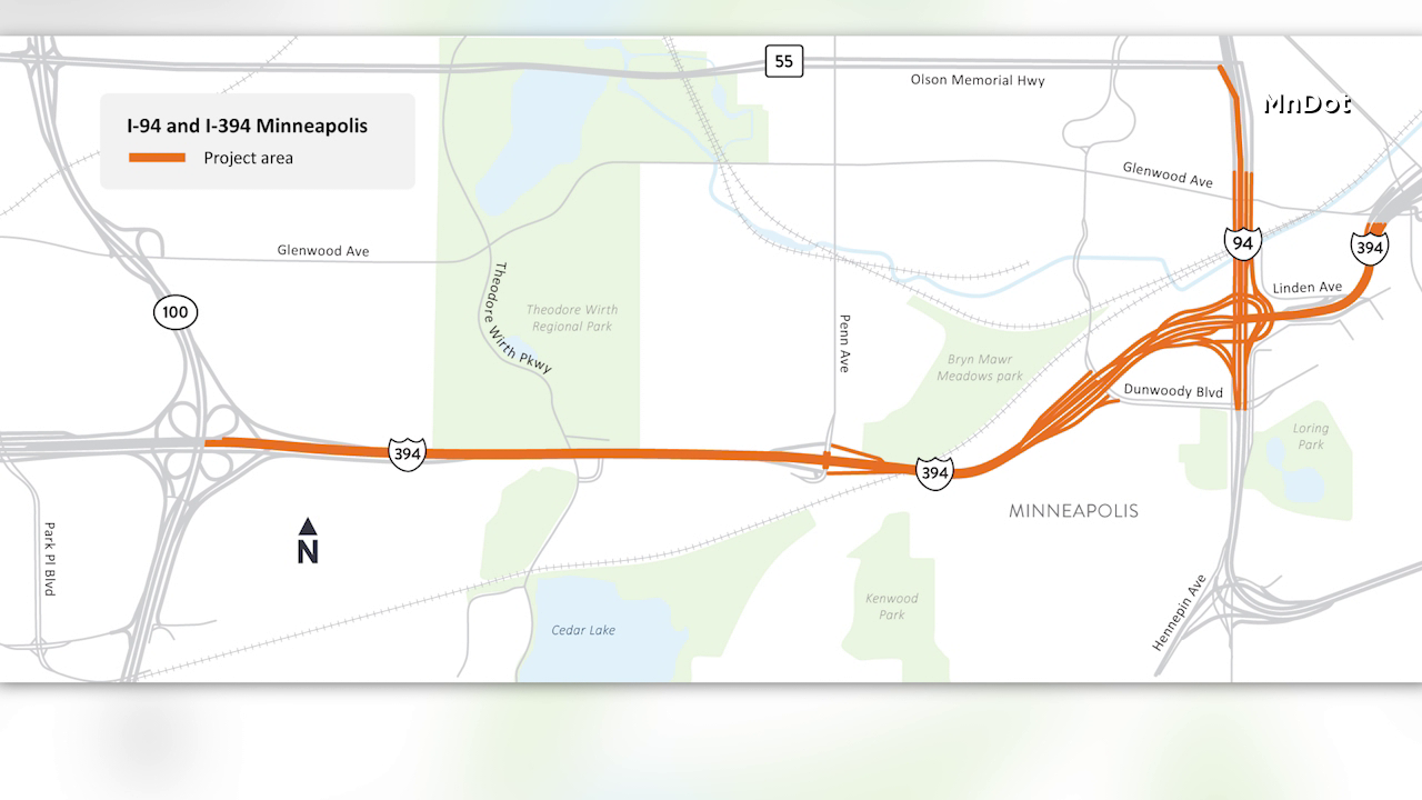 Eastbound I-394 in Minneapolis closing all weekend for highway repairs — KSTP 5, Golden Valley Business news