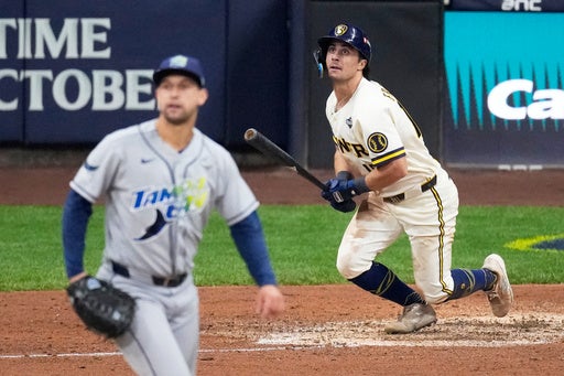 Frelick, Pratt lift Brewers to 5-4 comeback win over Rays and 2-0 World Series lead — KSTP 5, Golden Valley Sports news