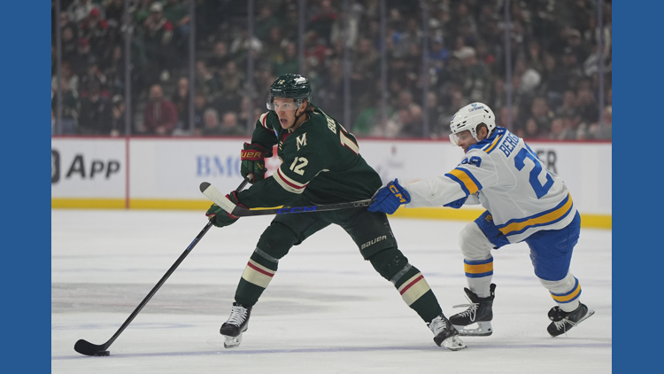 Matt Boldy has 5th career hat trick and Wild beat Blues 5-4 — KARE 11 Sports, Golden Valley Sports news