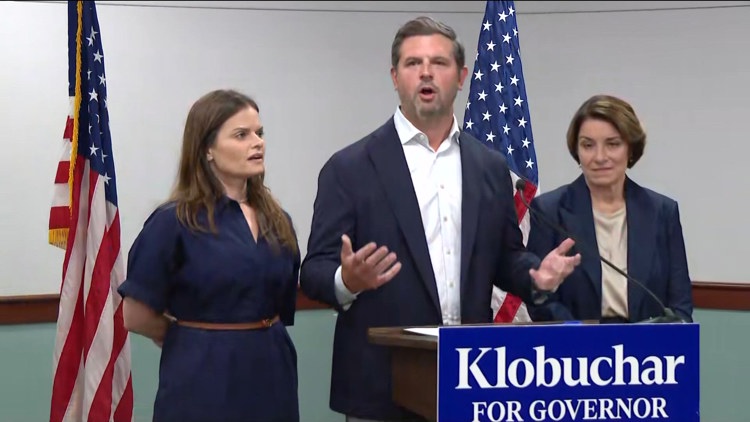Parents of Harper Moyski backing Amy Klobuchar for governor — KARE 11 Local, Golden Valley Community news