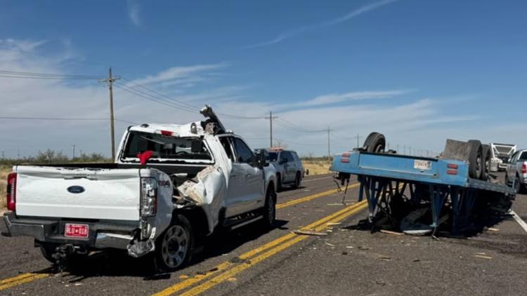 Single-vehicle crash closes intersection of State Highway 18 and County Road 306 in Winkler County — NewsWest 9 (Permian Basin), Golden Valley Community news
