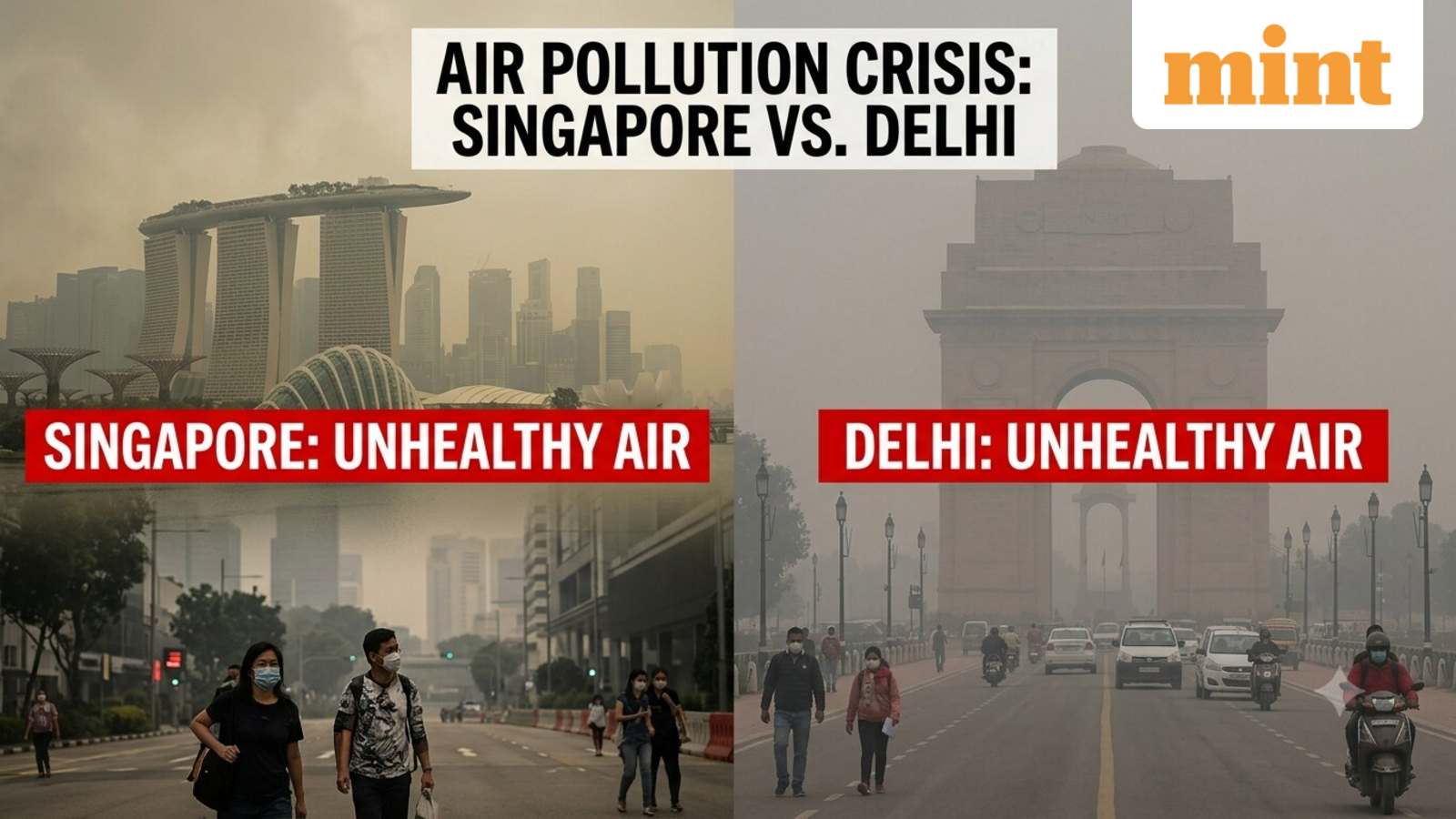 Delhi braces for GRAP curbs as AQI soars; Singapore battles wildfire haze. How do the two compare? — Mint India, Golden Valley Technology news